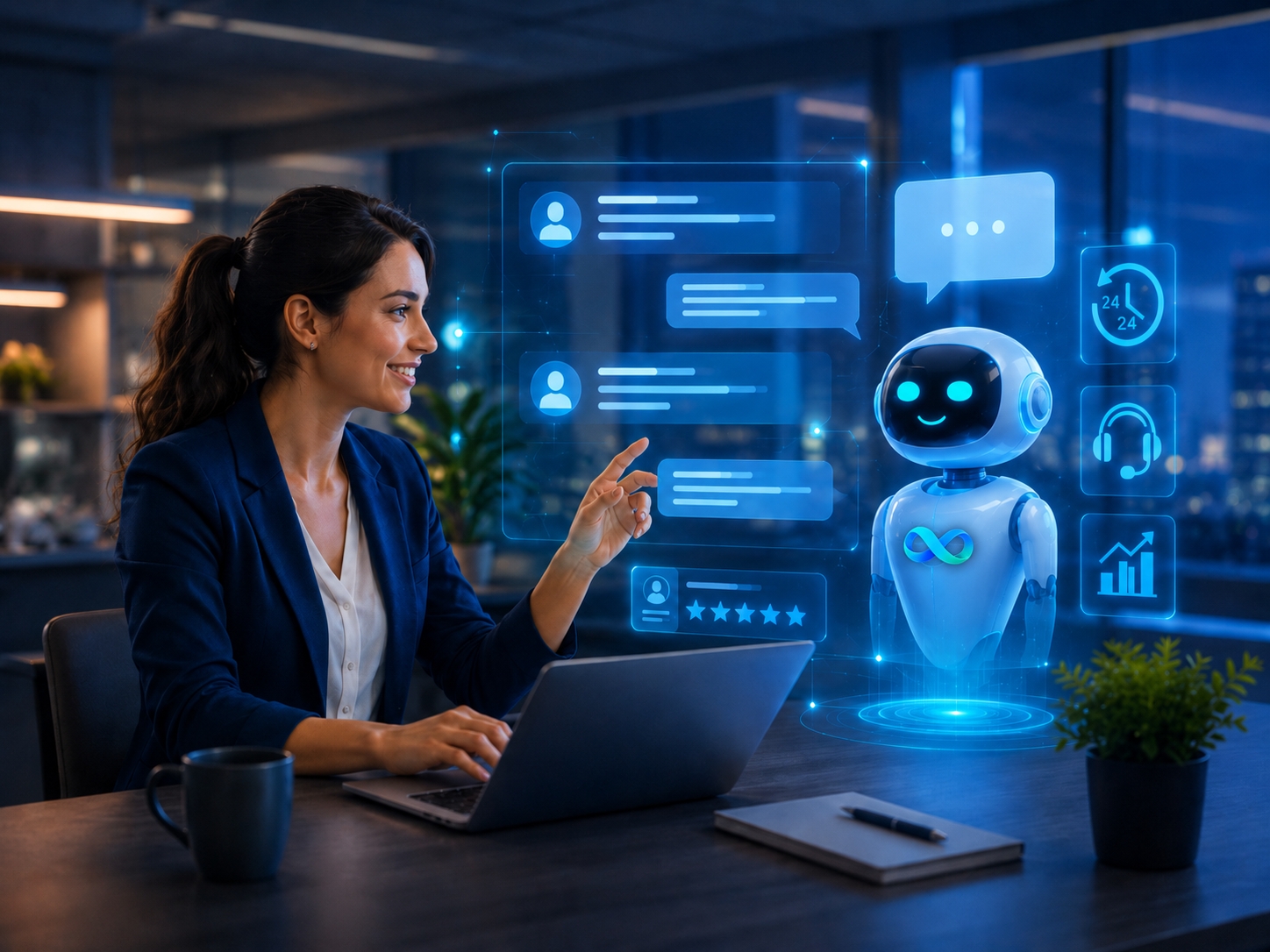 Atendente virtual com inteligência artificial